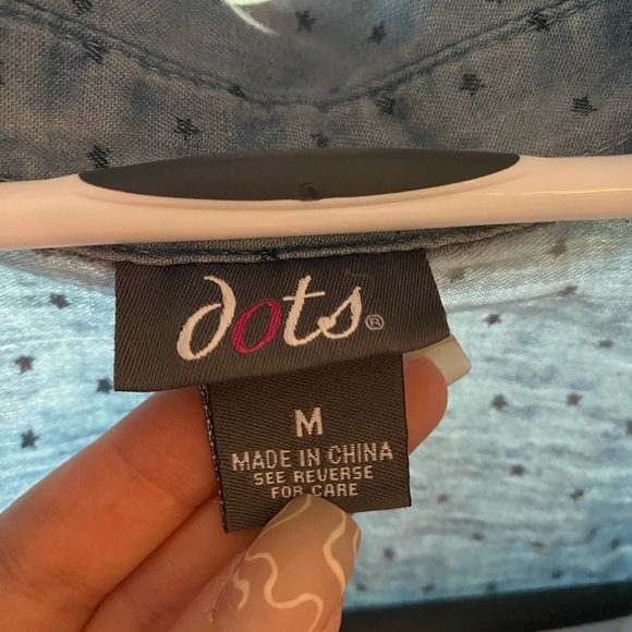 DOTS | Skirt Demin Romper Tiny Polkadot Stars - Picture 4 of 8